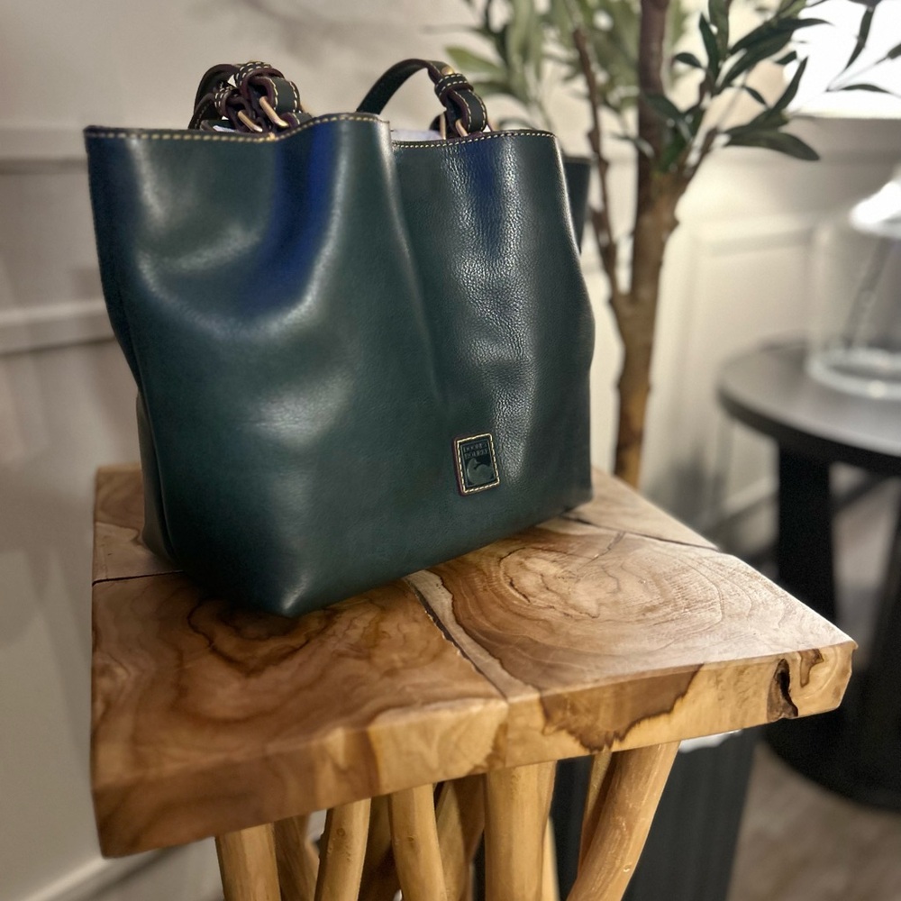Dooney and Bourke Florentine Small Flynn in TEAL - Picture 9 of 9
